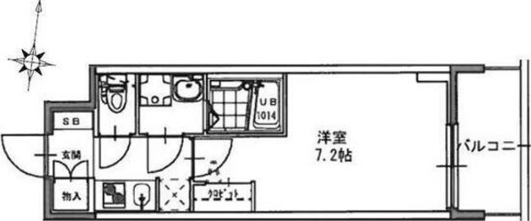 三国駅 徒歩7分 14階の物件間取画像